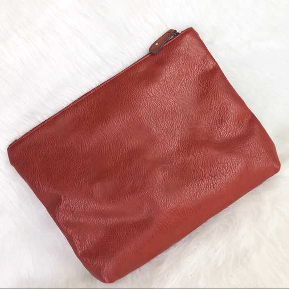 rust clutch bag